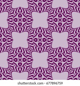 seamless ornament. Ethnic geometric pattern. optical illusion. vector illustration. for interior design, printed, wallpaper, fashion. purple color