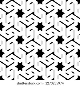 Seamless ornament. Ethnic pattern. Ancient mosaic. Ethnical backdrop. Folk image. Tribe motif. Digital paper, web design, textile print. Embroidery background. Tribal wallpaper. Vector art work