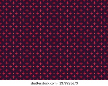 Seamless Ornament Floral Pattern. Geometric Background. Abstract Leaf Texture.