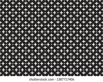 Seamless Ornament Floral Pattern. Geometric Background. Abstract Leaf Texture.