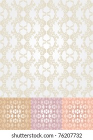 Seamless ornament floral vector