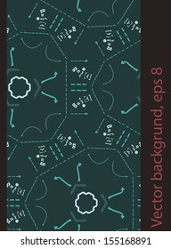 seamless ornament with formulas