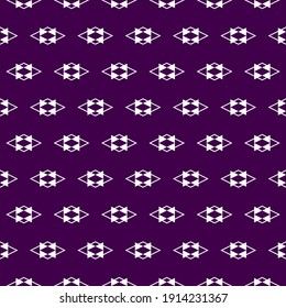 Seamless ornament. Geometric background. Polygons motif. Rhombuses, triangles pattern. Geometrical wallpaper. Simple shapes backdrop. Ethnic image. Digital paper, textile print, abstract. Vector