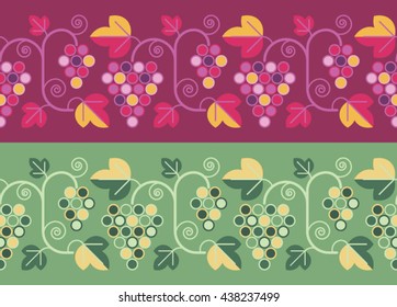 Ornamento sin fisuras con vid