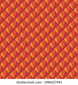 Seamless ornament. Kites, triangles pattern. Tiles backdrop. Geometrical wallpaper. Ethnic motif. Geometric background. Digital paper. Textile print. Web design. Abstract image. Vector art.