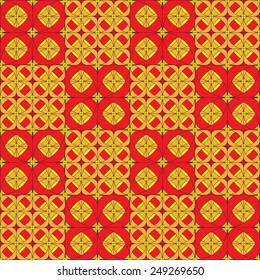 seamless ornament like colored tiles