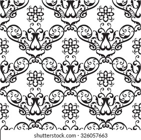 Seamless ornament nice pattern isolated on white
