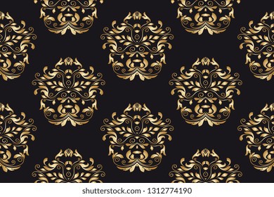 Seamless ornament on background. Seamless decorative floral ornament on background. Wallpaper pattern