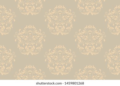 Seamless ornament on background. Seamless decorative floral ornament on background. Wallpaper pattern