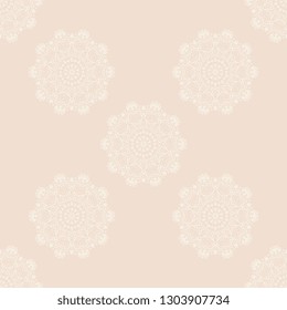 Seamless ornament on background. Floral ornament on background. Template for your design. Wallpaper pattern. Vector illustration