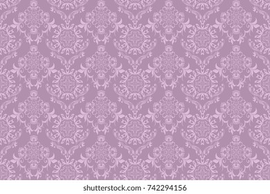 Seamless ornament on background. Floral ornament on background. Wallpaper pattern