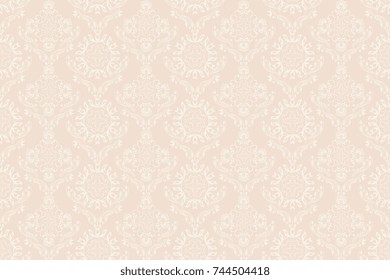 Seamless ornament on background. Floral ornament on background. Wallpaper pattern