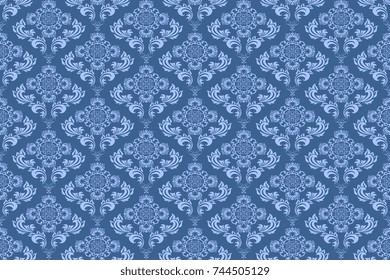 Seamless ornament on background. Floral ornament on background. Wallpaper pattern