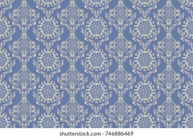 Seamless ornament on background. Floral ornament on background. Wallpaper pattern