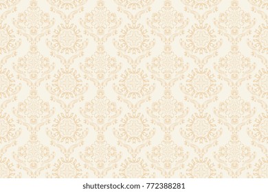 Seamless ornament on background. Floral ornament on background. Wallpaper pattern. Contemporary pattern