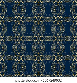 Seamless ornament on background. Template for your design. Wallpaper pattern. Vector illustration