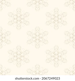 Seamless ornament on background. Template for your design. Wallpaper pattern. Vector illustration