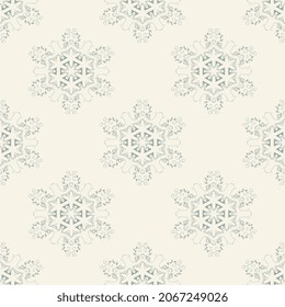Seamless ornament on background. Template for your design. Wallpaper pattern. Vector illustration