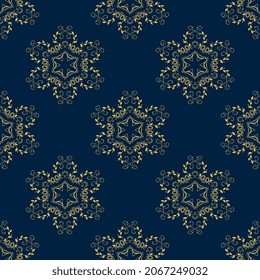 Seamless ornament on background. Template for your design. Wallpaper pattern. Vector illustration