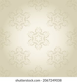 Seamless ornament on background. Template for your design. Wallpaper pattern. Vector illustration