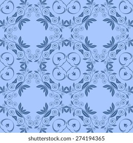 Seamless ornament on background. Wallpaper pattern