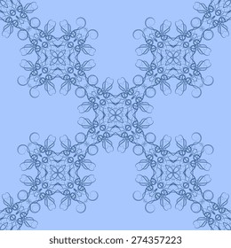 Seamless ornament on background. Wallpaper pattern