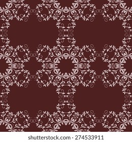 Seamless ornament on background. Wallpaper pattern