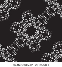 Seamless ornament on background. Wallpaper pattern
