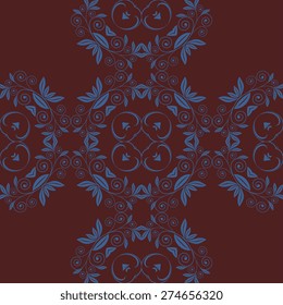 Seamless ornament on background. Wallpaper pattern