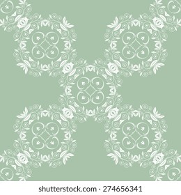 Seamless ornament on background. Wallpaper pattern