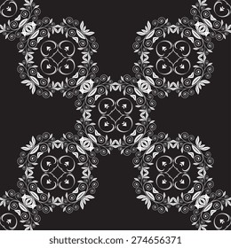 Seamless ornament on background. Wallpaper pattern
