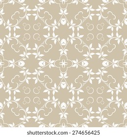 Seamless ornament on background. Wallpaper pattern