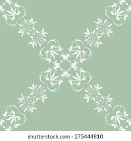 Seamless ornament on background. Wallpaper pattern