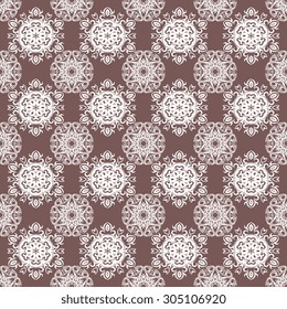 Seamless ornament on background. Wallpaper pattern