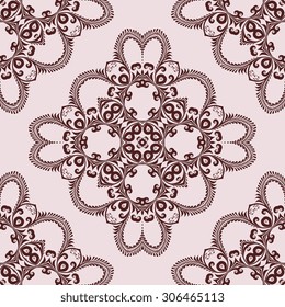 Seamless ornament on background. Wallpaper pattern
