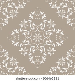 Seamless ornament on background. Wallpaper pattern