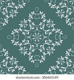 Seamless ornament on background. Wallpaper pattern