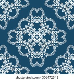 Seamless ornament on background. Wallpaper pattern