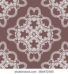 Seamless ornament on background. Wallpaper pattern