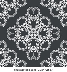 Seamless ornament on background. Wallpaper pattern