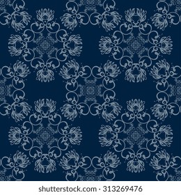 Seamless ornament on background. Wallpaper pattern