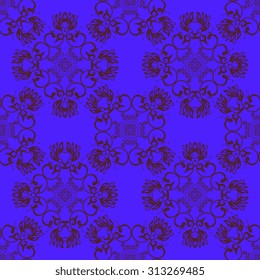 Seamless ornament on background. Wallpaper pattern