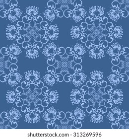Seamless ornament on background. Wallpaper pattern