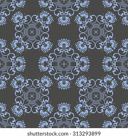 Seamless ornament on background. Wallpaper pattern
