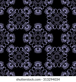 Seamless ornament on background. Wallpaper pattern