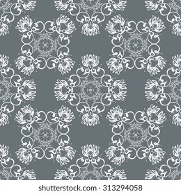 Seamless ornament on background. Wallpaper pattern