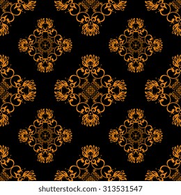 Seamless ornament on background. Wallpaper pattern