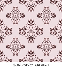 Seamless ornament on background. Wallpaper pattern