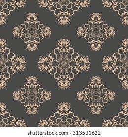 Seamless ornament on background. Wallpaper pattern