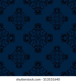 Seamless ornament on background. Wallpaper pattern